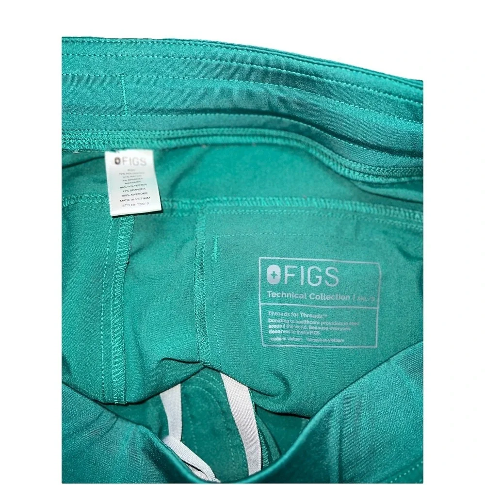 FIGS Axim Scrub Pants Men's XXL Short Teal Green Technical Collection T2001S